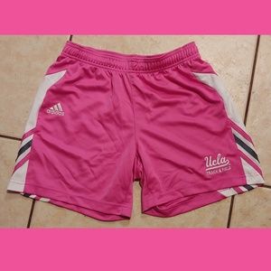 PINK UCLA ADIDAS SHORTS WOMEN'S SIZE SMALL